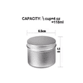 thumbnail image 2 of Latas Redondas De Aluminio Para Velas, 4oz 24 Piezas, 2 of 4