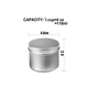 thumbnail image 2 of Latas Redondas De Aluminio Para Velas, 4oz 24 Piezas, 2 of 4