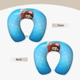 thumbnail image 4 of Lsque Mario Print Travel Pillow Memory Foam - Head Neck Support Airplane Pillow U-Shaped Neck Pillow for Traveling, Car, Home, Office, 4 of 7