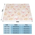 thumbnail image 3 of XMXT Flannel Throw Blanket for Couch, Warm Ice Creams Bunny Pattern Bed Sofa Decor Blankets for Home Bedroom, 40 x 30 inches, 3 of 8