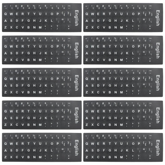 10Pcs Universal Foreign Language Keyboard Stickers Keyboard Protector PC Layout