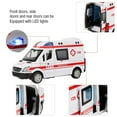 thumbnail image 2 of Jouet Ambulance en Alliage - DEL - Friction à Rétrofriction - Blanc, 2 of 4