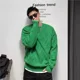 thumbnail image 2 of Suéteres masculinos cálidos de punto con forro polar y cuello redondo de color sólido para hombre, suéter de punto con cuello redondo, reseñas de ropa coreana, estilo de diseñador, 2 of 4