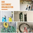 Heavy Duty Steel Garage Hooks with Bike Hook & Extension Cord Organizer
