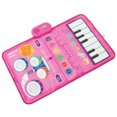 thumbnail image 2 of Tapete de tambor de Piano táctil 2 en 1, tapete de baile de tambor de Piano plegable portátil educativo temprano para niños, 2 of 8