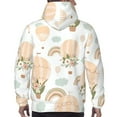 thumbnail image 6 of Bingfone Air Balloon And Flower Men'S Drawstring Hoodie Long Sleeve Pocket Sweatshirts-Medium, 6 of 9