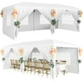 thumbnail image 3 of Yeshouse Carpa plegable de 3 x 6 m con ventanas de polietileno, bolsa con ruedas, paredes laterales extraíbles, refugio impermeable para fiestas, jardines, eventos y bodas, 3 of 10