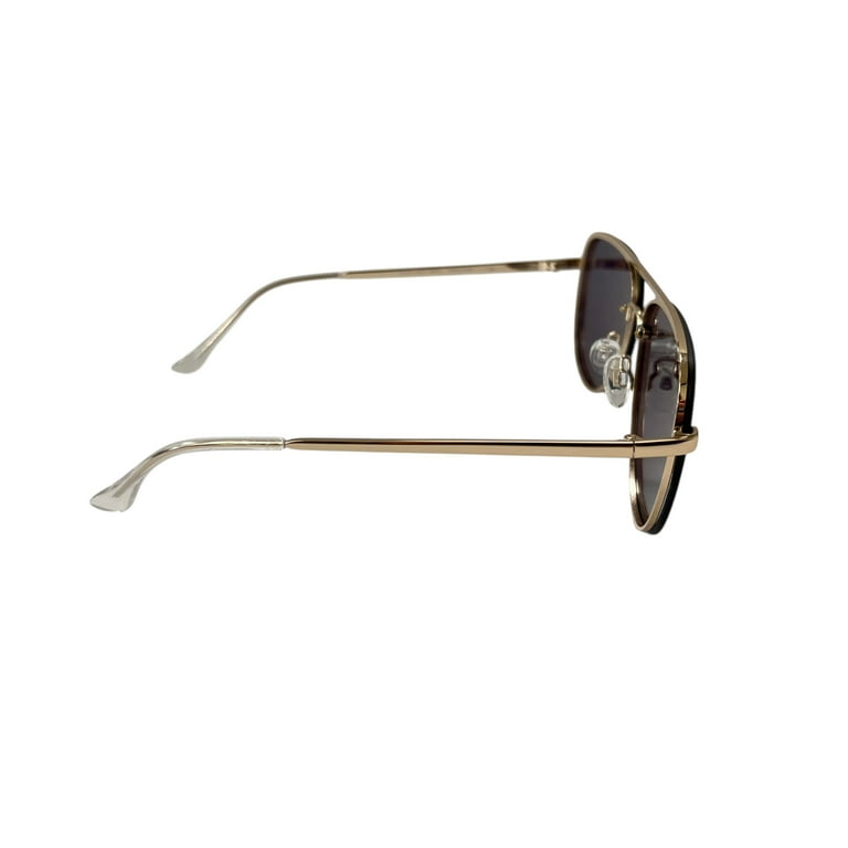 Quay Australia High Key Mini Rimless Aviator Sunglasses Gold  display picture 1
