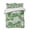 Beige, variant on Quilts Queen Size Bedding Set, Green Tropical Botanical Lightweight Quilted Comforter, Summer Monstera Palm Leaves Black Reversible Bedspread Coverlet with Pillow Covers for All Season, 90" x 96"