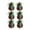 A, variant on Fiaya Women Christmas Balls Ornaments, 6 pcs 3.15 Inch Foam Ball with Pine Cones Pine Needles Decorations, Shatterproof Hanging Balls for Xmas Tree Holiday Party Home Decoration (C)