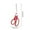 Red, variant on tumgatte Stainless Steel Multifunctional Set Student Scissors Handicraft Two-color Scissors Home Teaching Materials Office Gift Scissors Up to 45% off