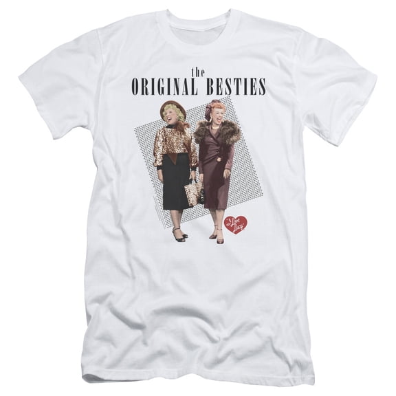 I Love Lucy Original Bestie S/S Adult 30/1 T-Shirt White