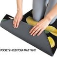 thumbnail image 3 of Yellow Lemon Fruit Slices Black Pattern Hot Yoga Mat Towel Non Slip for Hot Yoga - Quick-Drying Yoga Mat Cover with 4 Corner Pockets with Travel Bag - Hot Yoga Towel Non Slip 70"x26", 3 of 6