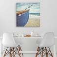 thumbnail image 2 of Masterpiece Art Gallery Lifeguard Boat On The Beach by Mimi Payne Canvas Art Print 30" x 30", 2 of 4