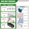 thumbnail image 6 of HOTEEL 10x30 ft Canopy with Extended Awning, Heavy Duty EZ Pop up Folding Canopy Tent with Roller Bag, Rainproof&Sunproof Awning Gazebo Shelter for Party Events, Market, Vendor, White, 6 of 10