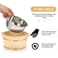 thumbnail image 2 of FESTFENDS 1Pack Rice Storage Bucket for Food Storage and Mixing in Khaki 7.47X6.29X3.93in, 2 of 4