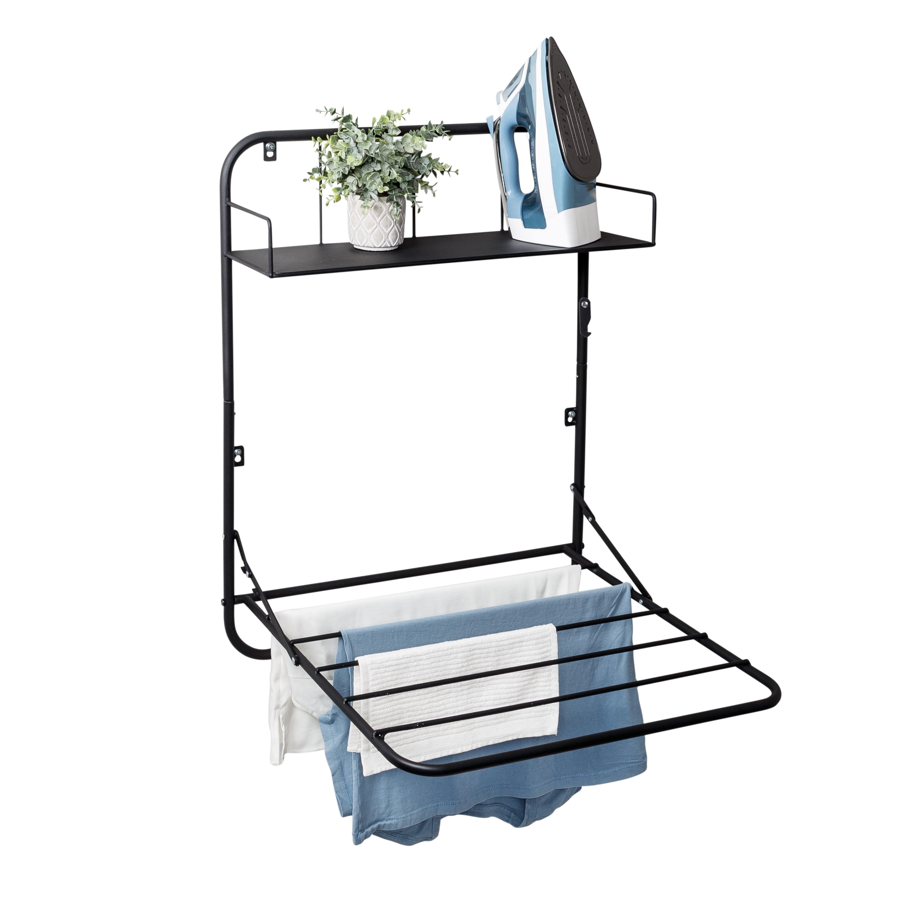 Honey-Can-Do Steel Over-the-Door or Wall Mount Folding Clothes
