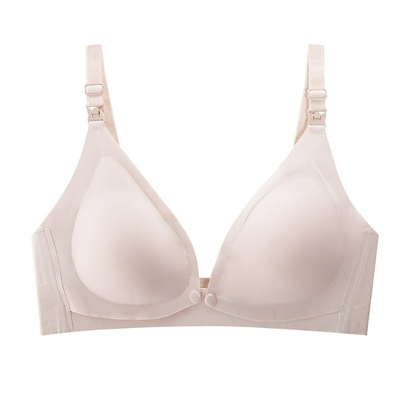 Sngxgn Women's Full Coverage Bra Smooth Underwire Bra(Pink,XXL)