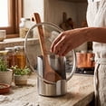 thumbnail image 6 of Multi-functional Kitchen Utensil Holder, Heavy Duty Stainless Steel Pot Lid & Spoon Rack, Space‑Saving Vertical Organizer for Spatula Ladle Pot Lid Cutting Board, Stainless Steel Utensil Holder, 6 of 7