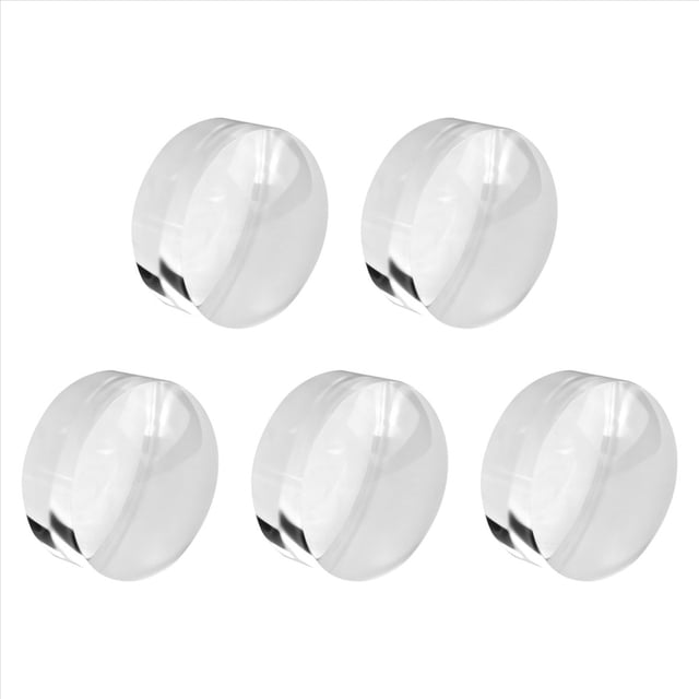 5 Lupas de 2 Pulgadas, Pisapapeles Portátil, Lupa de 8 Aumentos, Ayuda de Lectura Transparente, Lupa de Cúpula Fácil de Deslizar