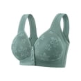 thumbnail image 2 of Fatuov Wireless Bralette for Women Front Closure Breathable Fabric Push Up Bra Full Coverage All-Day Wear Bra 36A, 2 of 5