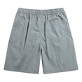 thumbnail image 5 of Hurxie Men's Casual 7 Inch Shorts Twill Drawstring Summer Beach Stretch Golf Shorts with Pockets Gray,4XL, 5 of 5