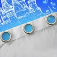 thumbnail image 4 of Manfei Dreamy Castle Curtains Pack of 2 (42x84 Each) for Girls, Princess Print Curtains Blackout, Blue White Snowflakes Bedroom Curtains, Luxurious Home Decor, 4 of 6