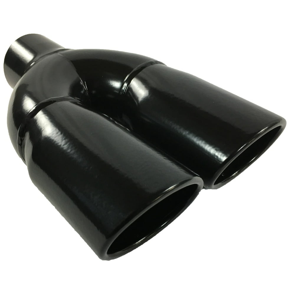 Exhaust Tip 2.25" Inlet 3.00" X 2.50" Outlet 8.50" long Dual Oval Slant
