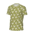 thumbnail image 6 of Wukai Daisies Flowers Print Men's Short-Sleeved Mesh T-Shirt,Quick-Dry Short Sleeve Workout T-Shirt-, 6 of 8