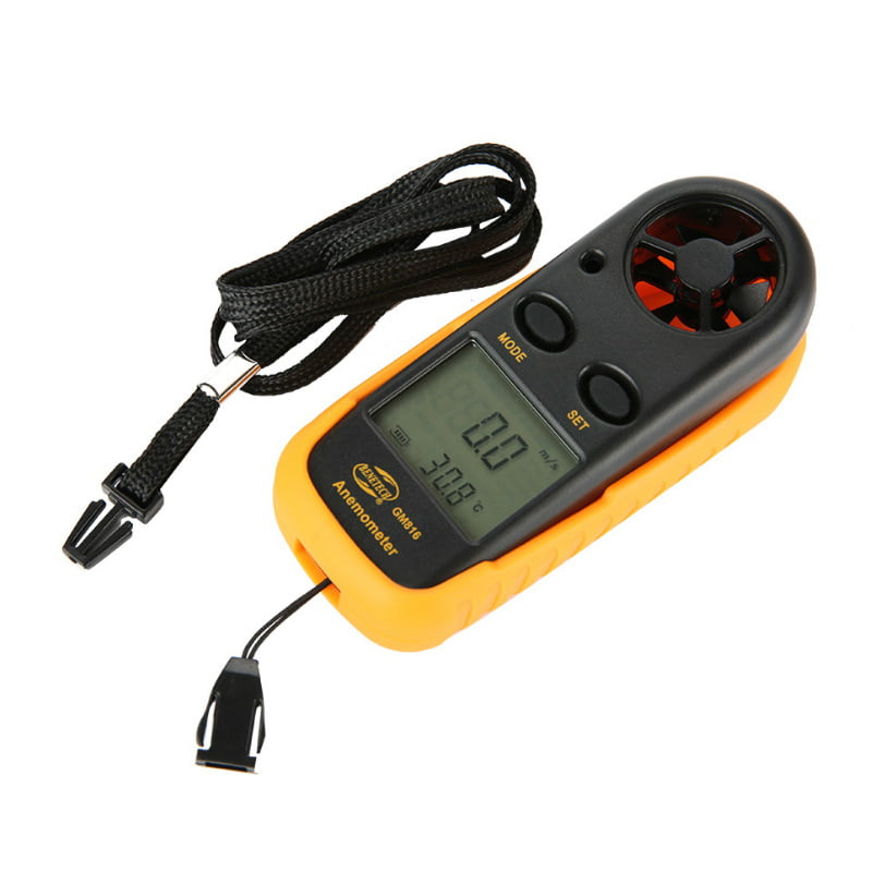 GM816 Digital LCD Anemometer Thermometer Air Wind Speed Gauge Meter Surfing 