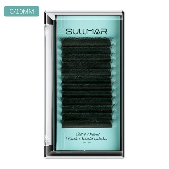 EGNMCR False Lashes Individual False Eye Lashes Black Silk Eyelashes Extension False Eyelash Set False Eyelashes