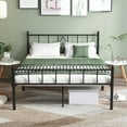 thumbnail image 5 of Eavesince 14in Full Size Bed Frame with Headboard and Footboard, Black, 5 of 7