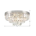thumbnail image 5 of HAY-1403-PN Crystorama Lighting Hayes - 8 Light Flush Mount-8 Inches Tall and 18 Inches Wide-Polished Nickel Finish, 5 of 11