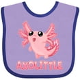 thumbnail image 3 of Inktastic Axolittle Cute Baby Axolotl Boys or Girls Baby Bib, 3 of 4