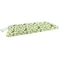 thumbnail image 6 of Jordan Manufacturing 48" x 19.5" Natik Aloe Green Leaves Rectangular Outdoor Settee Swing Bench Cushion with Ties, 6 of 10