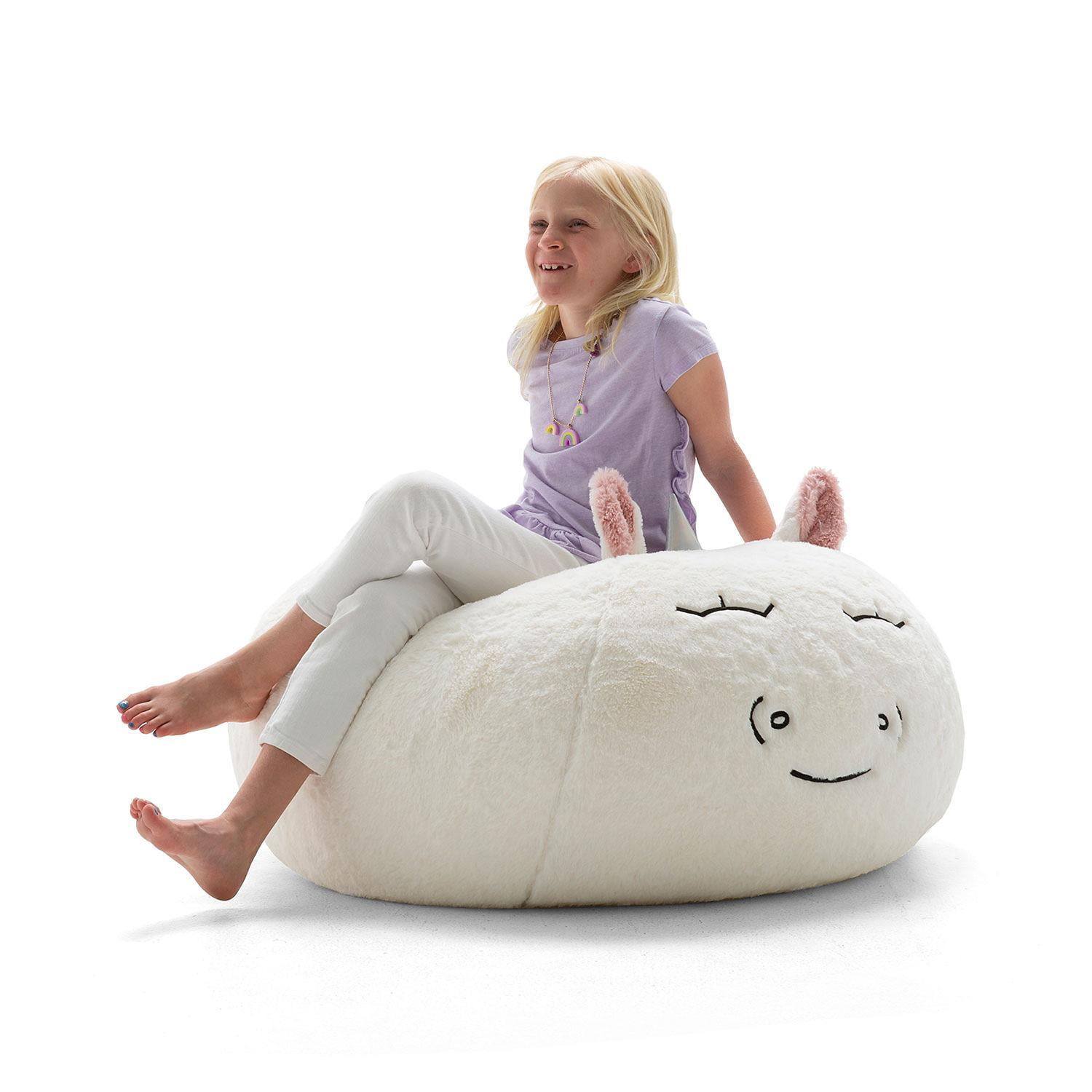 Big Joe Wild Bunch Fur Bean Bag Chair(Unicorn)