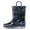 Black Dinosaur, variant on Kushyshoo Kids Orange Colorful Glitter Rain Boot Size 10 Toddler Girls Shoes