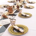thumbnail image 5 of Juego de vajilla NOCCUR negro/dorado, 210 piezas con platos, tazas y servilletas, 5 of 5