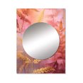 thumbnail image 2 of Designart "Gold Pink Fern Fonds Glamorous Foliage" Floral Mirror Wall Decor - Modern Gold Floral Large Mirror Wall Decor For Bedroom - 40" x 30" Inch, 2 of 5