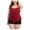 Wine, variant on zaveiop Women Plus Size Tankini Swimsuits Tummy Control Two Piece Bathing Suit Ruffled Flounce Swimwear with Shorts (Wine, 4XL)