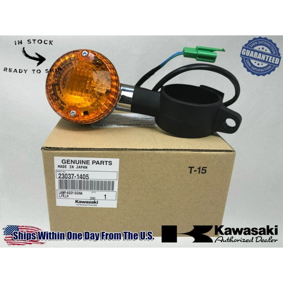Kawasaki Genuine OEM 2002-08 VULCAN MEAN STREAK FRONT LT TURN SIGNAL 23037-1405