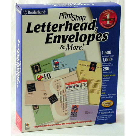 Print Shop Letterhead, Envelopes & More ~ 1,000+ Layouts, 280+ Premium Fonts, 1,500+