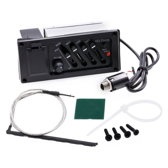 Pickup de Guitarra Acústica, Equipado Profesional Con Caja de Batería, Recogida de Guitarra Clásica Eleccica, Guitarras populares para guitarras acústicas clásas