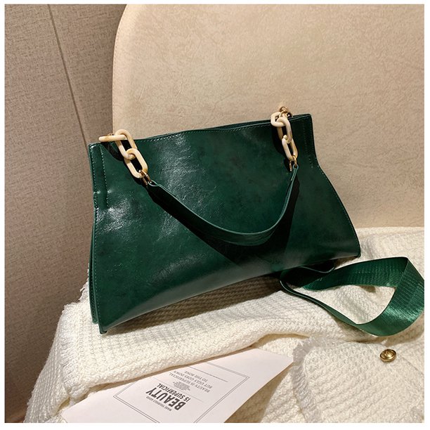 Bolso de hombro de cuero sintético suave para mujer, bandolera de gran capacidad, a la moda, nuevo diseño, 2024