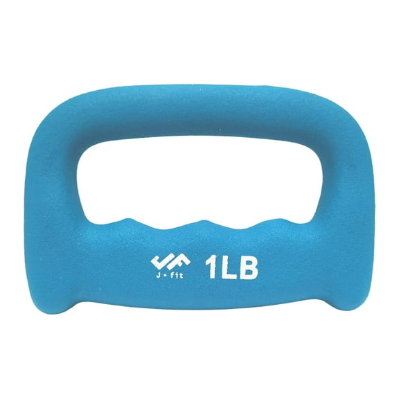 JFIT Neoprene D Grip Dumbbells - Single Weights 1LB-5LB - Premium Non-Slip, Hand Weights, Ergonomic Design