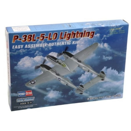 Hobby Boss Easy Assembly P-38L-5-LO Lightning Airplane Model Building
