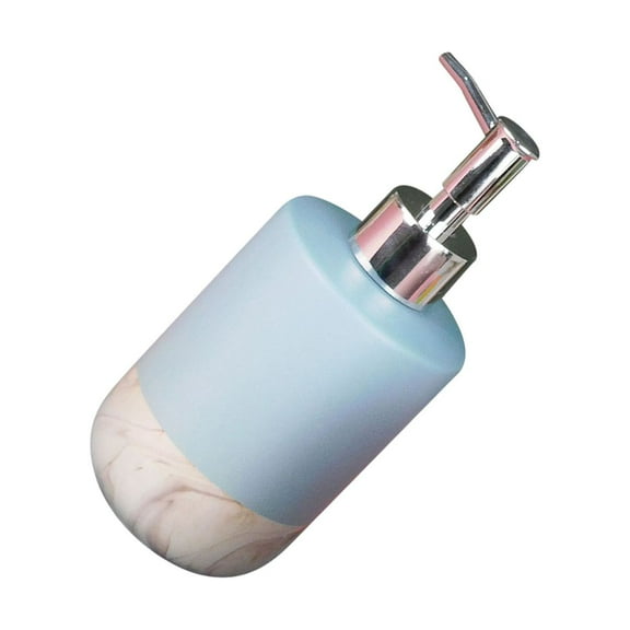 GOOHOCHY 1PC Empty Ceramic Lotion Bottles Soap Shampoo Press Bottles Container for Bathroom (Random Color)