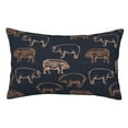 thumbnail image 1 of Fotbe Pig Farm Funda de Almohada Decorativa Estilo Occidental, Lujo en Algodón, Fundas para Almohadas King, Cojín Estampado para Decoración del Hogar-20"x30", 1 of 6