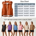 thumbnail image 5 of Husipze Women's Lightweight Softshell Vest Mesh Lined Full Zip Sleeveless Jacket for Running Hiking Travel Golf Breathable Outer Vest White XXXXL, 5 of 9