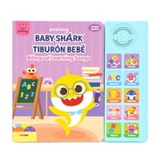 Baby Shark English Spanish Bilingual Learning Songs 10 Button Sound Book, Baby Shark Bilingual Children's Sound Books, Interactive Learning Books For Toddlers, Learning & Education Toys, Gifts